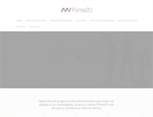 Tablet Screenshot of firme20.com